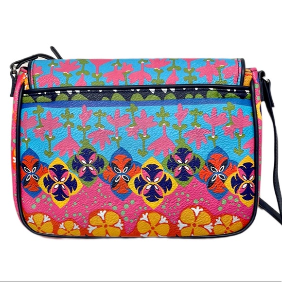 Vera Bradley BB Collection Rio Stripe Floral Flap Crossbody Bag EUC - Picture 3 of 13